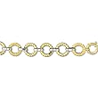 14K Two-Tone Gold Fancy Link Bracelet - 8 inches