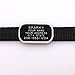 LuckyPet Pet ID Tag: Collar Tag - Attaches Flat to Any Collar - Perfect for Dogs or Cats - Custom Engraved - Durable and Silent! Small-Black-Rectangle