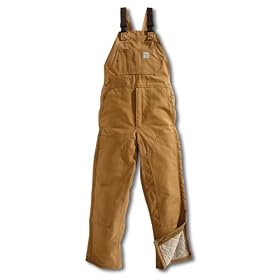 Carhartt� 30 Flame-Resistant Quilt-Lined Duck Bib Overalls Brown by Carhartt