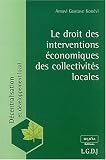 Le droit des interventions �conomiques des collectivit�s locales