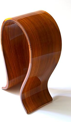 DESO® Acrylic Headphone Display Stand Headphone Holder Headset Hanger Support for for All Headphone Sizes (Brown)