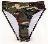 Woodland Camouflage Womens French Cut Bikini Bottom