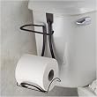 Over Tank Toilet Paper Dispenser and reserve roll storage Holder in Bronze by InterDesign