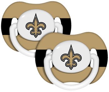 New Orleans Saints 2 Pack Pacifiers