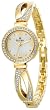 Bulova Women's Swarovski Crystal Bangle Bracelet Mother of Pearl Dial Watch #98L122