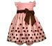 Bonnie Baby - Bonnie Jean Baby/Infant Girls 12M-24M PINK BROWN GRADED DOT SHIRRED SHANTUNG Special Occasion Party Dress