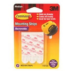 3M Command 17201P Medium Mounting Replacement Strips by 3M COMPANY