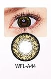Colored Cosmetic Contact Lenses Carnation Gold Brown Color-2tone(15.0mm Xtra)