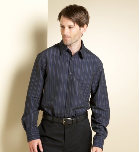 Big & Tall Autograph Long Sleeve Stripe Shirt