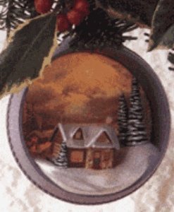 Hallmark ” The Warmth Of Home”– Thomas Kinkade, Painter of Light MAGIC Keepsake Ornament