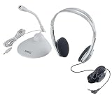 ELECOM  MS-HP66MSV スタンダード ヘッドフォン&マイクロフォンセット