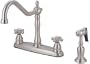 8" Kitchen Deck Faucet, Satin Nickel Finish - By Plumb USA