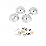 uxcell ミラーネイル　シルバートーン　M4x18mm　セルフタッピングネジ　4個入り