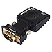 GeekClan VGA To HDMI Output With Audio USB Power 1080P HD TV AV HDTV Video Converter Adapter PC/Laptop To HDMI TV/Projector - Black