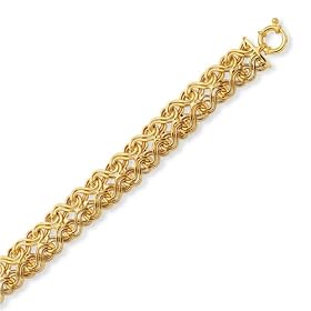 European Link Collection 14K Gold Bracelet by JewelryAffairs
