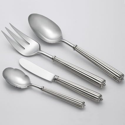 Monique Lhuillier Stainless Fete 4 Pc Hostess Set