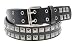 2 Row Pyramid Studded Black Belt Large 37