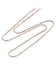 16" 1.0MM Sparkle Chain in 14K Two-Tone Gold