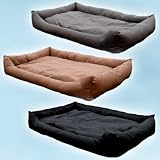 isimax® XXL Leder Hundebett 120 x80 cm in Kunstleder / Hundekissen