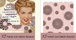 anne taintor "high maintenance" doesn't begin to cover it Emery Boards