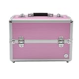Beauty Box - Malette Maquillage et Cosmétique San Remo - Rose (Import Grande Bretagne)
