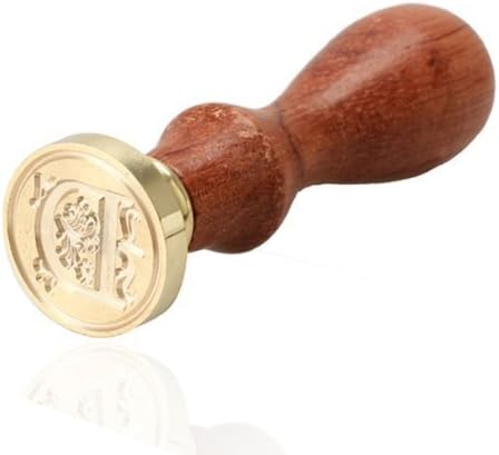 EUBEST Vintage Retro Wooden Alphabet Letter Initial Wax Classic Sealing Wax Seal Stamp (D)