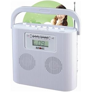 Duronic RCD025W Portable White CD Player with AM/FM Radio - Connect & play from MP3 Player/Ipod/Iphone Duronic RCD025W Portable White CD Player with AM/FM Radio - Connect & play from MP3 Player/Ipod/Iphone