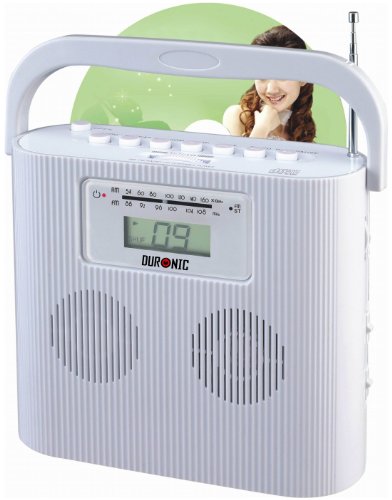 Duronic RCD025W Portable White CD Player  AM/FM 