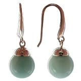Les Poulettes Jewels - Silver Earrings Drops - Sterling Silver and Amazonite