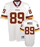 Santana Moss White Reebok NFL Premier Washington Redskins Jersey - Large