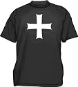 Medieval Crusades Style Cross Men's tee Shirt in 12 colors Small thru 6XL