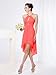 Ever Pretty Chiffon Rhinestones Cross Back High Low Quinceanera Damas 03643