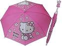 Hello Kitty White Flowers 3d Handle Umbrella