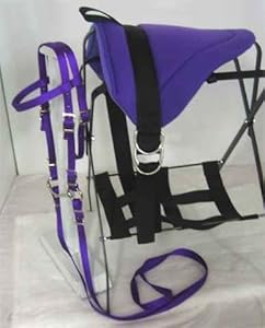 MINIATURE HORSE / SM PONY BAREBACK SADDLE SET - PURPLE