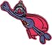 Sesame Street Cartoon Patch - 5.25 Flying Super Grover