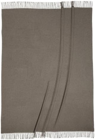 Cashmere Premium Fibers Woven Blanket Color: Brown