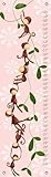 Oopsy daisy Monkeying Around Growth Chart by Meghann O'Hara, Powder Pink, 12 by 42 Inches