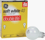 G E LIGHTING #48310 GE4PK100W DBL Life Bulb