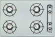 Brown 24" Gas Cooktop, Standing Pilot - Bisque