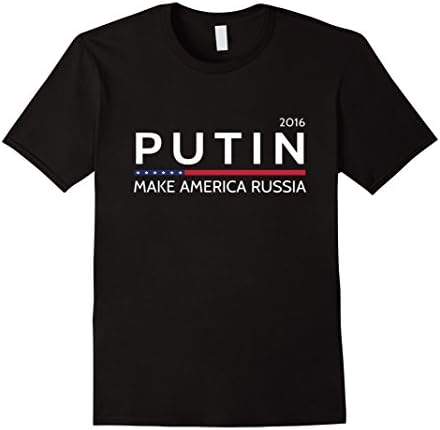 Men's Putin 2016 t-shirt make america russia shirt Small Black