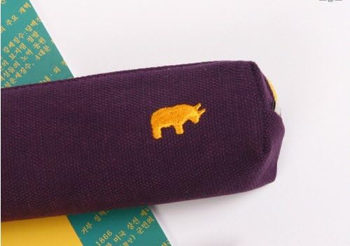 Animal Shadow Slim Pencil Case - Rhinoceros