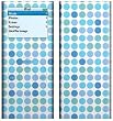 Turquoise Dots Design Decal Skin Sticker for Apple iPod nano 2G (2nd Generation) 2GB/ 4GB/ 8GB Player