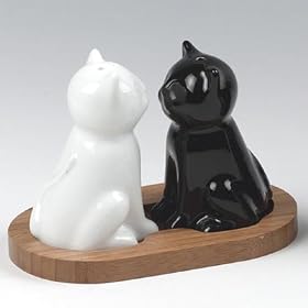 ceramic Cat Salt and Pepper Cruet Set