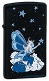 Star Fairy Black Matte Slim Zippo