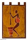 Review Novica  / Batik wall hanging, 'We Shall Eat'