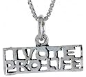 Sterling Silver "I VOTE PRO-LIFE" Talking Charm ©