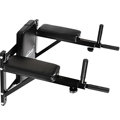 Physionics Dip Bars Wall Mounted Station for Abs and Back Exercise Home Gym Fitness (60/50/58-69 cm) Physionics Dip Bars Wall Mounted Station for Abs and Back Exercise Home Gym Fitness (60/50/58-69 cm)