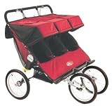Q-Series Triple Jogging Stroller-Red
