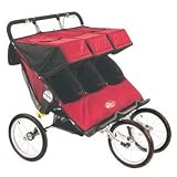 Q-Series Triple Jogging Stroller-Red by