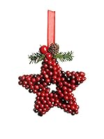 Evergreens Colgante Árbol Hanging Star Rojo